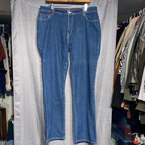 Levi's Deep Blue Straight-Leg Jeans